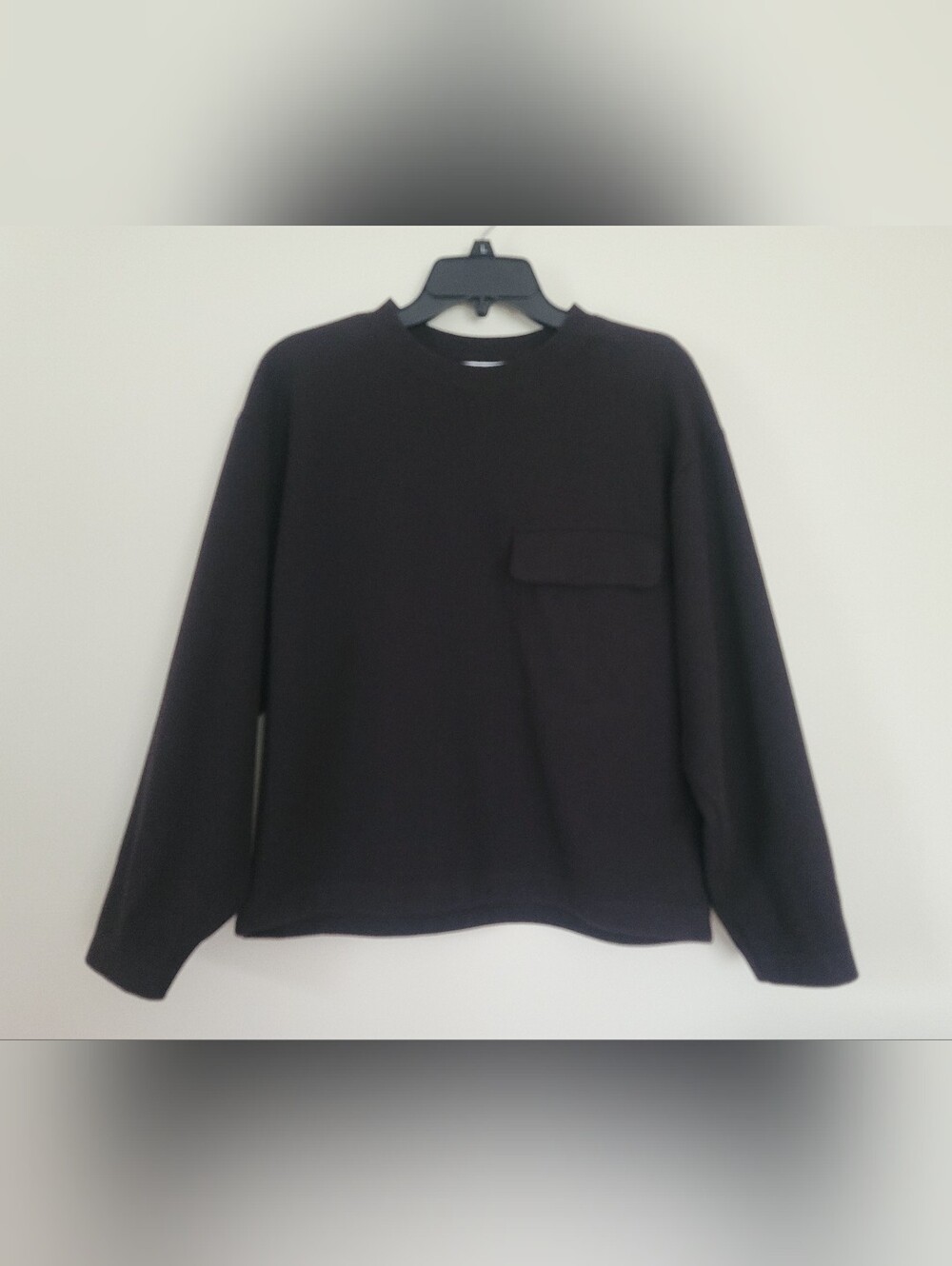 Uniqlo U Lemaire Dark Brown Crewneck Pocket Oversized Pullover Sweatshirt S